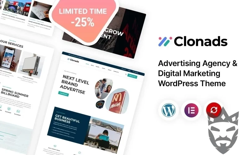 Clonads - Advertising Agency & Digital Marketing WordPress Theme