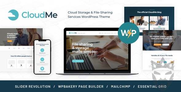 CloudMe | Cloud Storage  File-Sharing WordPress Theme