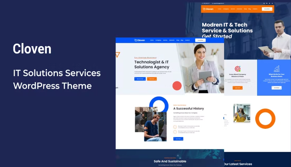 Cloven - IT Solutions Services WordPress Theme