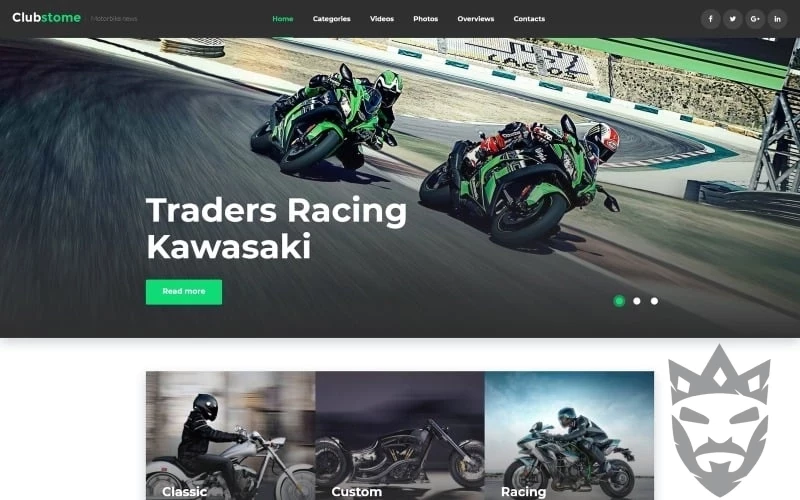 Clubstome - Sport Racing WordPress Theme