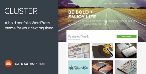 Cluster - A Bold Portfolio WordPress Theme