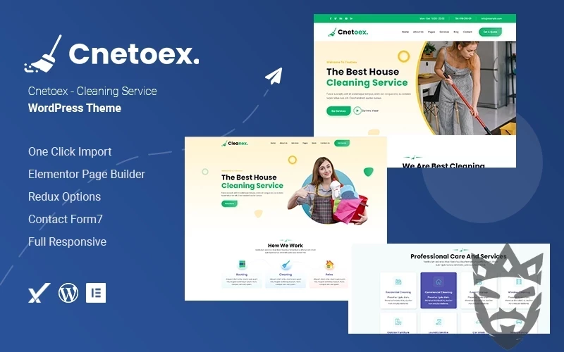 Cnetoex - Cleaning Service WordPress Theme