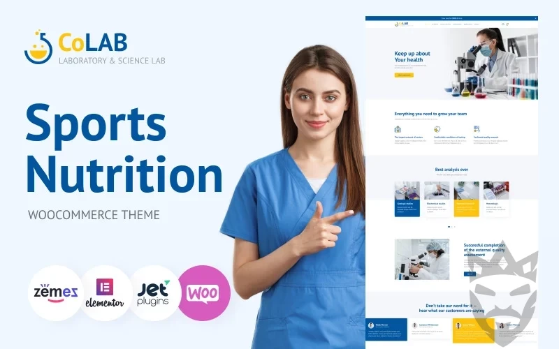 CoLab - Laboratory & Science Research WordPress Theme