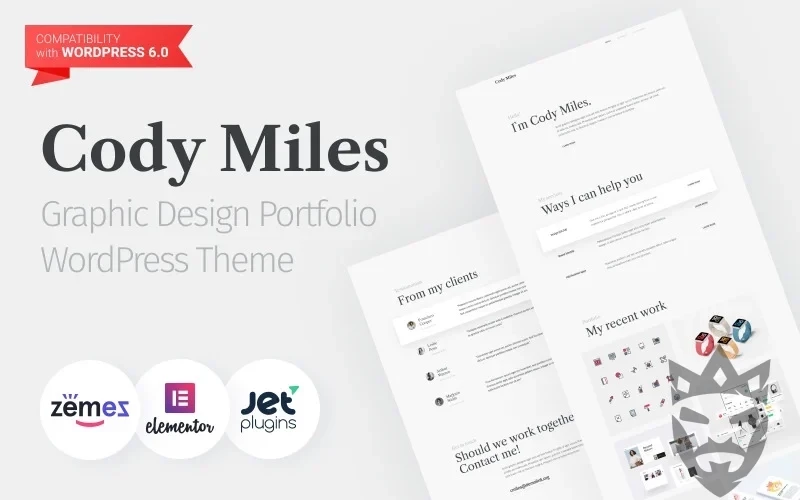 Codi Miles - Graphic Design Portfolio Websites to Grow Your Business WordPress Theme