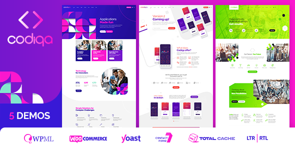 Codiqa - Software  Digital WordPress Theme