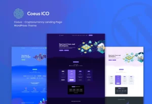 Coeus - Cryptocurrency Landing Page WordPress Them