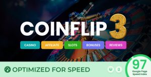 Coinflip - Casino Affiliate  Gambling WordPress Theme