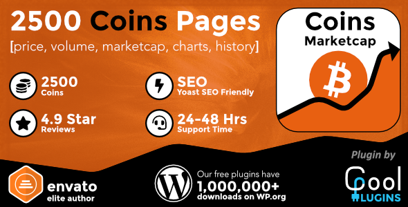 Coins MarketCap - WordPress Cryptocurrency Plugin