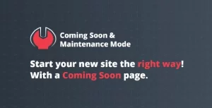 Coming Soon & Maintenance Mode PRO