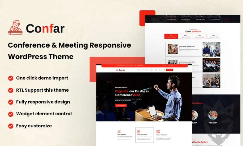 Confar – Conference WordPress Theme