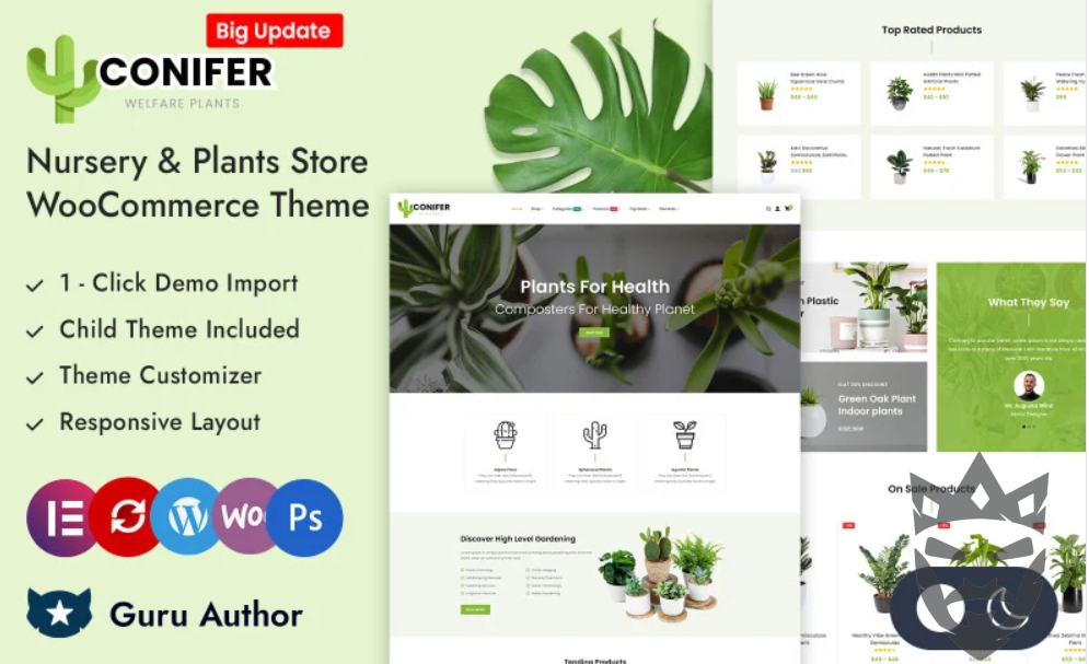 Conifer Plant Store WooCommerce Theme