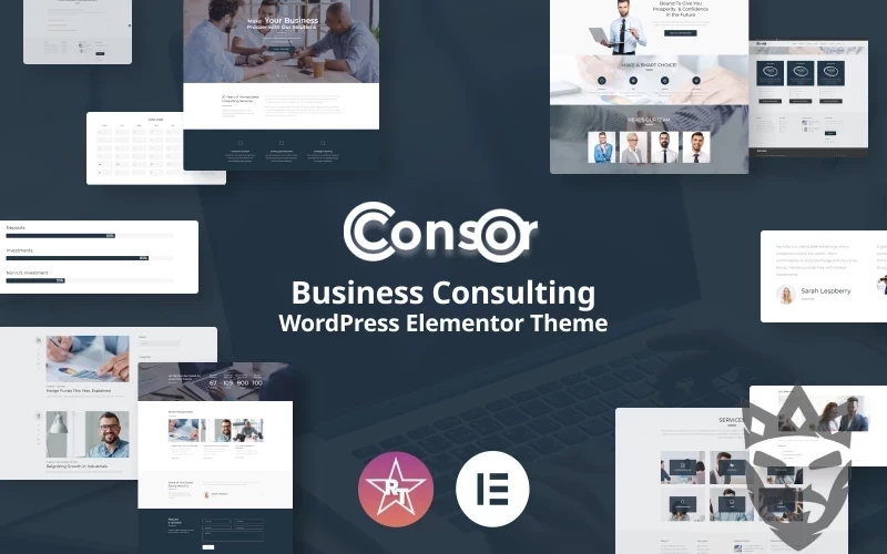 Consor - Business Consulting WordPress Elementor Theme WordPress Theme