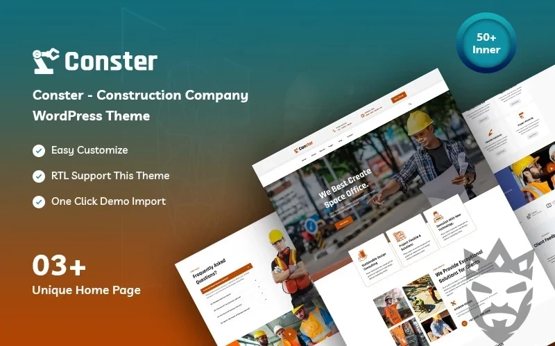 Conster - Construction Company WordPress Theme