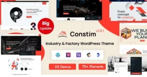 Constim - Industry & Factory WordPress Theme