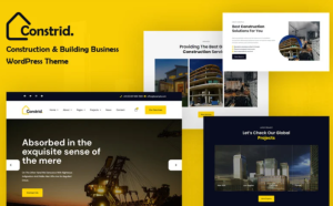 Constrid – Construction  Building Business WordPress Theme