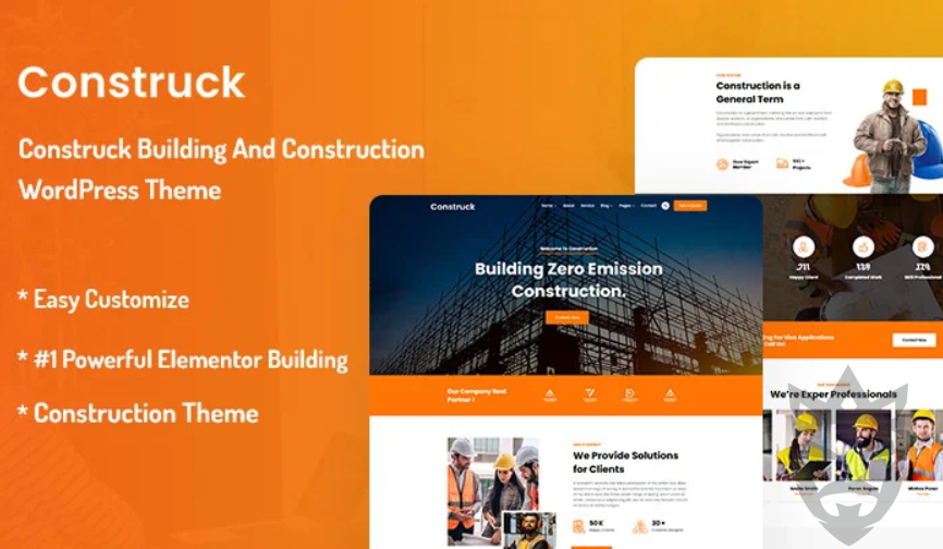 Construck – Building And Construction WordPress Theme