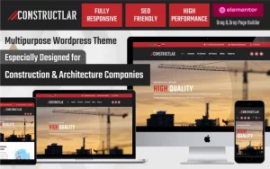 Constructlar - Multipurpose Construction & Architecture Wordpress Theme WordPress Theme