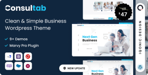 Consultab - Consulting Business  Finance WordPress Theme