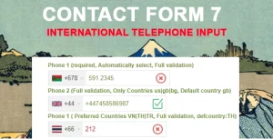 Contact Form 7 International Phone Input