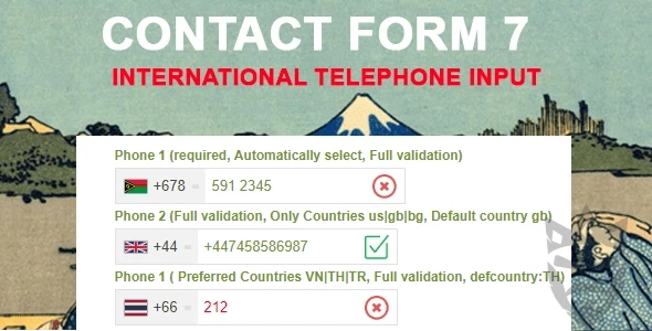 Contact Form 7 International Phone Input