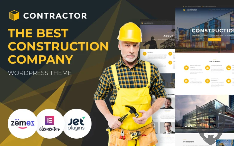 Contractor - Architecture  Construction Company WordPress Elementor