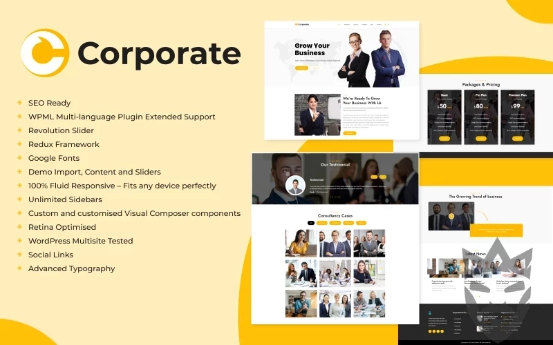 Corporate - Business Consulting WordPress Theme