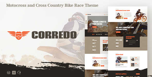 Corredo | Bike Race  Sports Events WordPress Theme