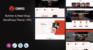 Corvex – Butcher  Meat Shop WordPress Theme