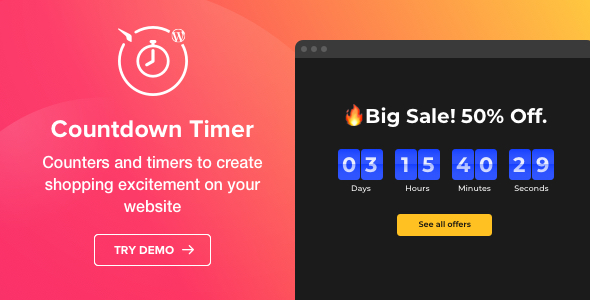 Countdown Timer - WordPress Countdown Timer plugin