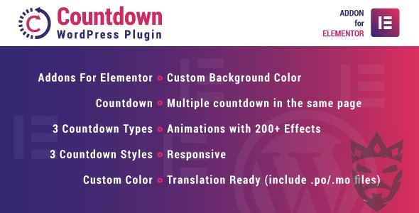 Countdown for Elementor WordPress Plugin