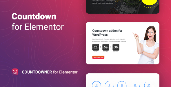 Countdowner – Countdown Timer for Elementor