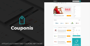 Couponis - Affiliate  Submitting Coupons WordPress Theme