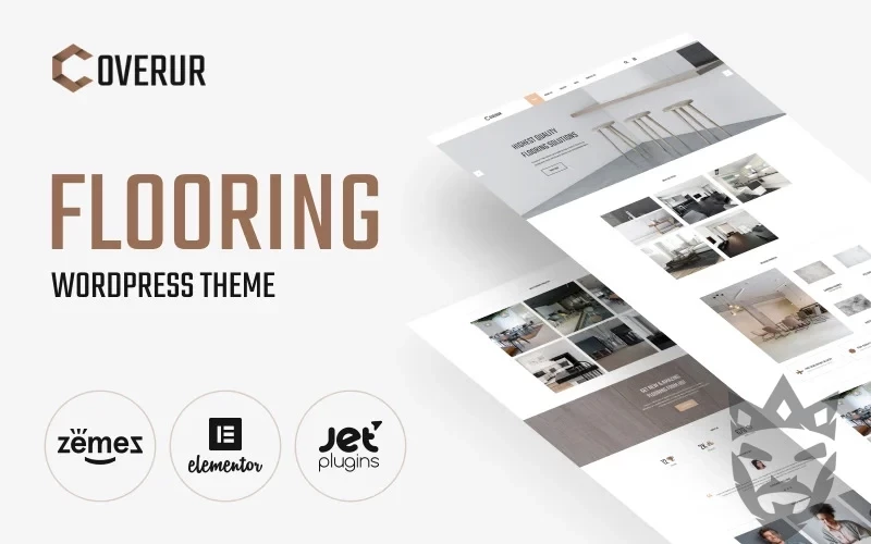 Coverur - Flooring Company Multipurpose Minimal WordPress Elementor Theme WordPress Theme