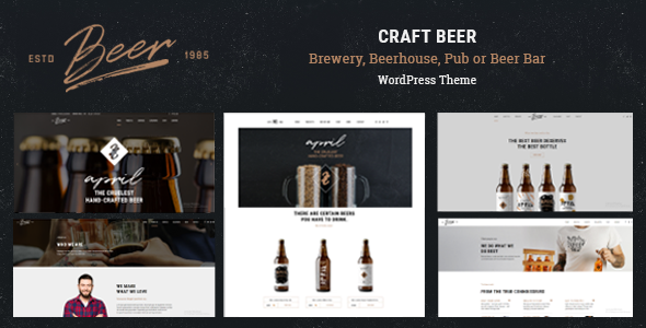 Craft Beer - Brewery  Pub WordPress Theme