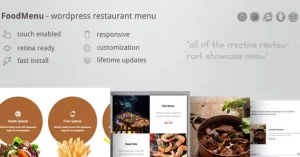 Creative Restaurant Menu Showcase WooCommerce