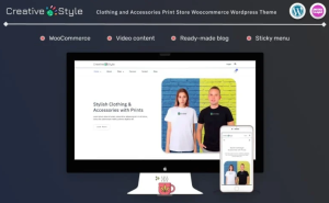 Creative Style - Clothing and Accessories Print Store Woocommerce Wordpress Theme