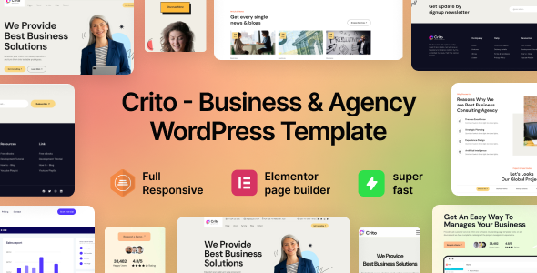 Crito - Business  Agency WordPress Theme