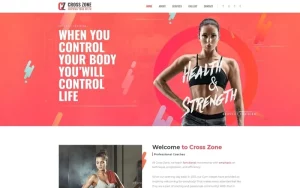 Cross Zone - Crossfit Studio WordPress Elementor Theme WordPress Theme