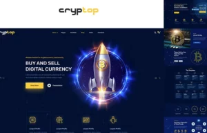 CrypTop - ICO Landing and CryptoCurrency WordPress