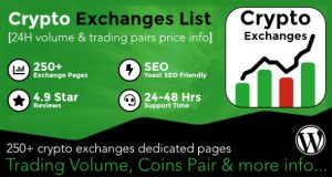 Cryptocurrency Exchanges List Pro - WordPress Plugin