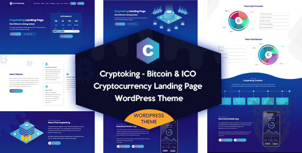 Cryptoking - Bitcoin  ICO Theme