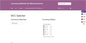 Currency Switcher For WooCommerce