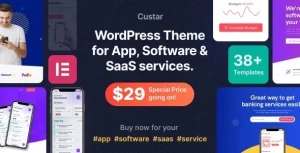 Custar - Software & App WordPress Theme