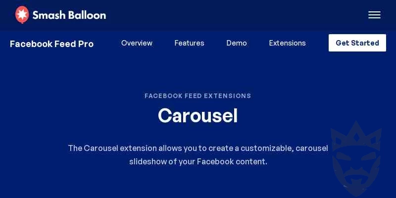 Custom Facebook Feed Pro - Carousel