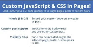 Custom JavaScript & CSS in Pages