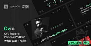 Cvio - Personal Portfolio WordPress Theme