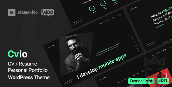 Cvio - Personal Portfolio WordPress Theme