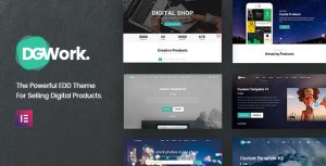 DGWork - Responsive Digital Shop  Market Easy Digital Downloads Theme