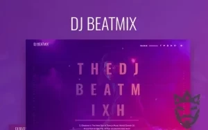 DJ Beatmix - Personal Page WordPress Elementor Theme WordPress Theme