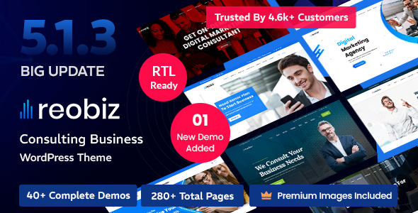 Reobiz - Consulting Business WordPress Theme